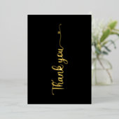 ミニマルありがとうブラックゴールドフォイルカード 箔シーズンカード (立ち正面)