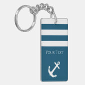 ミニマルいかりとストライプ航海の キーホルダー (正面左)