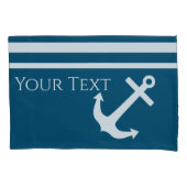 ミニマルいかりとストライプ航海の 枕カバー (正面)