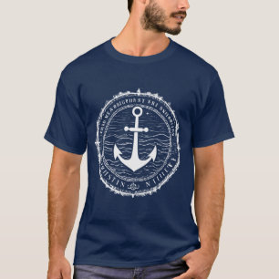 ミニマルいかり – 強度の記号デザイン Tシャツ