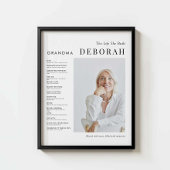 ミニマルおばあちゃんライフストーリーポスター ポスター