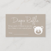 ミニマルおむつラッフルモダンを楽しく待つ エンクロージャーカード (正面)