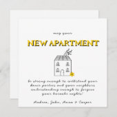 ミニマルおめでとうオンザニューアパートメント シーズンカード (正面/裏面)