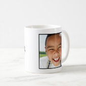 ミニマルおもしろいリストクリスマスプンホリデー写真 コーヒーマグカップ (正面右)