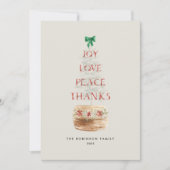 ミニマルおもしろい素朴タイポグラフィ シーズンカード (正面)