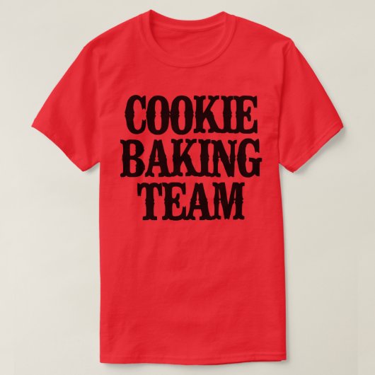 ミニマルおもしろいCookieベーキングチーム2359 Tシャツ (デザイン正面)