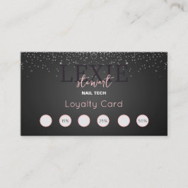 ミニマルおよびエレガント爪、 ネイル技術ロイヤリティ 名刺
