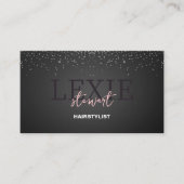 ミニマルおよびエレガント美容師QRコード 名刺 (正面)