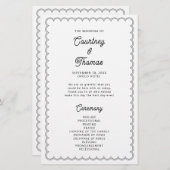 ミニマルおよびシンプルスキャロプ縁どラグラム (正面/裏面)