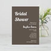 ミニマルおよびシンプルトープブライダルシャワー 招待状 (スタンド正面)