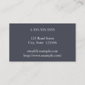 ミニマルおよびシンプル弁護士の会社法人向け名刺 名刺 (裏面)