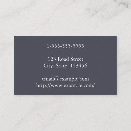 ミニマルおよびシンプル弁護士の会社法人向け名刺 名刺 (裏面)