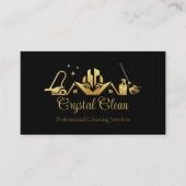 ミニマルおよびモダンプロフェッショナルクリーニング 名刺 (正面)