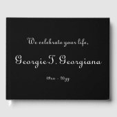 ミニマルお悔エレガントやみゲストブック ゲストブック (正面)