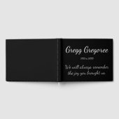 ミニマルお悔エレガントやみゲストブック ゲストブック (全面)