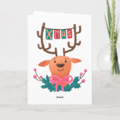 ミニマルお洒落リストクリスマスカード シーズンカード (裏面)