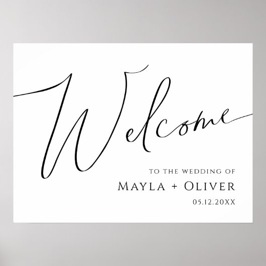 ミニマルお洒落リストスクリプト ポスター (正面)