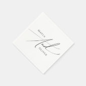 ミニマルお洒落リストスクリプト | 結婚s スタンダードカクテルナプキン (角)