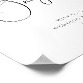 ミニマルお洒落リストスクリプトOhスナップハッシュタグ ポスター (角)