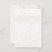 ミニマルお洒落リスト卒業パーティーディナーメニュー 招待状 (裏面)