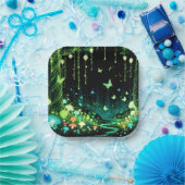 ミニマルお洒落主義の魅惑された森の赤ちゃんシャワー ペーパープレート (パーティー)