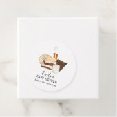 ミニマルかわいいズ・モア・ラブ&おもしろい・ベビーシャワー フェイバータグ (インサイチュ)