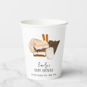 ミニマルかわいいズ・モア・ラブ&おもしろい・ベビーシャワー 紙コップ (裏面)