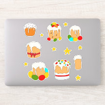 ミニマルかわいいハッピーイースターの花の漫画Stic