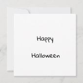 ミニマルかわいいハッピーハローウィン (裏面)