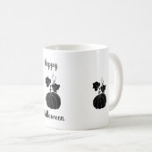 ミニマルかわいいハッピーハローウィン コーヒーマグカップ (正面右)