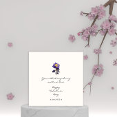 ミニマルかわいいバラボーイフレンドのバレンタインカード 招待状