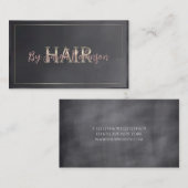 ミニマルかわいいヘアビジネスカード 名刺 (正面/裏面)