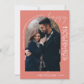 ミニマルかわいい数々のフォトメリークリスマスカード (正面)