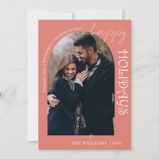 ミニマルかわいい数々のフォトメリークリスマスカード (正面)