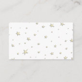 ミニマルかわいい星おむつラッフルベビーシャワー エンクロージャーカード (裏面)