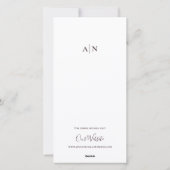 ミニマルかわいい2枚の写真ウェディングは日付を保存 シーズンカード (裏面)