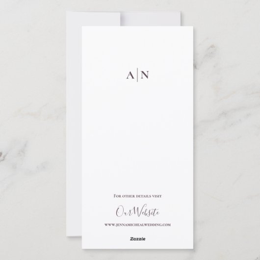 ミニマルかわいい2枚の写真ウェディングは日付を保存 シーズンカード (裏面)