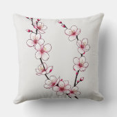 ミニマルさくらんぼブロッサムブランチ クッション (裏面)