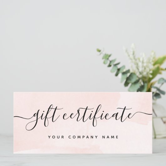 ミニマルしゃれている赤面 |商品券 (スタンド正面)