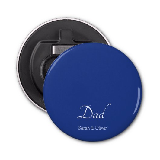 ミニマルすごいパパボトルオープナー – パーソナライズされた 栓抜き (正面)