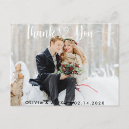 ミニマルでおしゃれなサンキューポストカード ポストカード