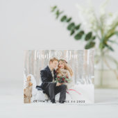 ミニマルでおしゃれな感謝の気持ち ポストカード (スタンド正面)