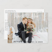 ミニマルでおしゃれな感謝の気持ち ポストカード (正面/裏面)