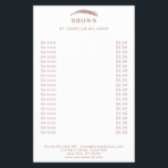 ミニマルでおしゃれな眉毛 フライヤー<br><div class="desc">眉毛のイラストが入ったカスタマイズ可能なフライヤー。眉毛＆メイクアップアーティスト、美容師、エステティシャンに最適。データを追加するだけで数分で商品を編集できます。「さらにカスタマイズする」でフォント/色/位置を変更できます。</div>