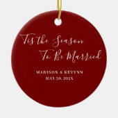 ミニマルでおしゃれな結婚式 セラミックオーナメント (正面)