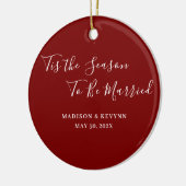 ミニマルでおしゃれな結婚式 セラミックオーナメント (左)