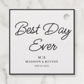 ミニマルでおしゃれな | ウェディング フェイバータグ (裏面)