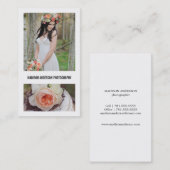 ミニマルではっきりしたな2% pipe%の写真撮影の名刺 名刺 (正面/裏面)