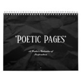 ミニマルでインスピレーションを与えるシンプルなカスタムカレンダー カレンダー (カバー)