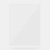 ミニマルでエレガントなウェディングアクリルウェルカムサイン アクリルサイン (正面)